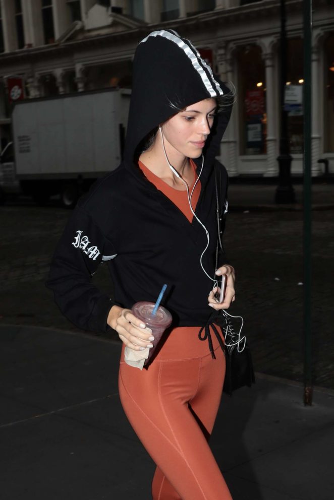 Devon Windsor in Tights out in New York City