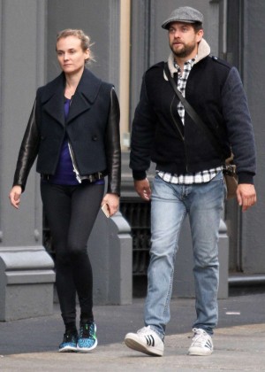 Diane Kruger and Joshua Jackson out in New York City