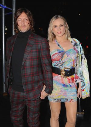 Diane Kruger and Norman Reedus - Arrives at the Versace Fashion Show in New York