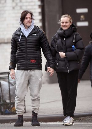 Diane Kruger and Norman Reedus - Out for a stroll in New York City
