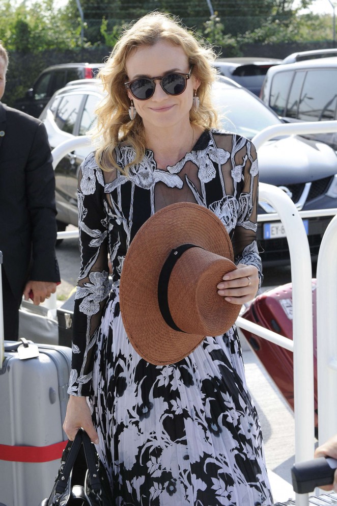 Diane Kruger - Arrives At The Lido For The 72nd Venice Film Festival