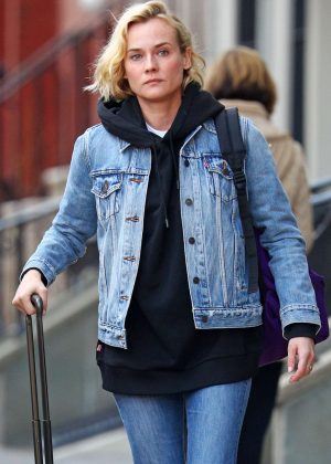 Diane Kruger Leaving her East Village apartment in New York