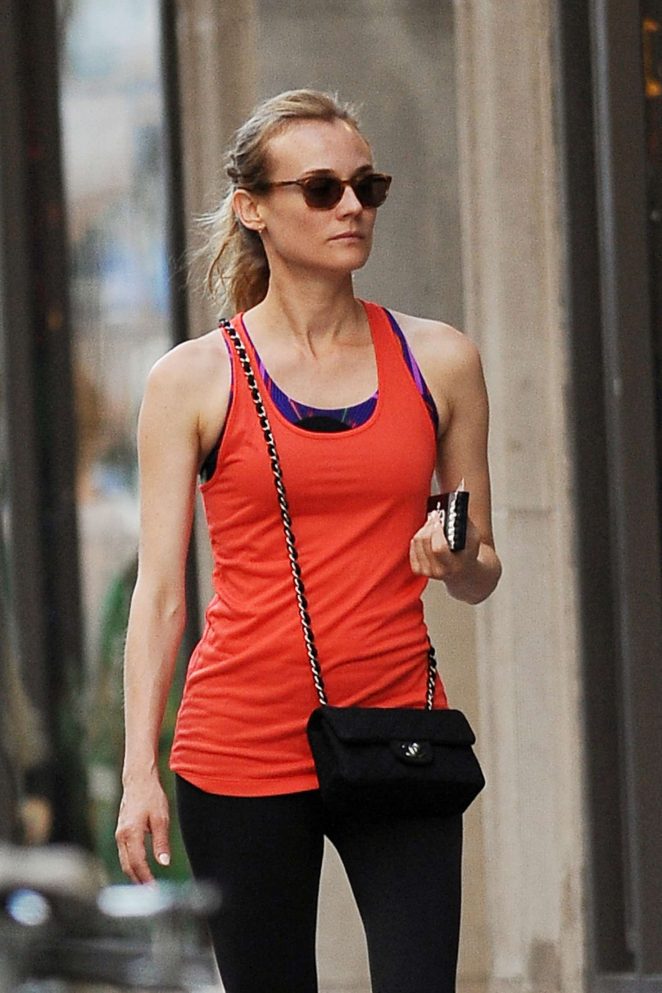 Diane Kruger - Leaving The Gym in New York