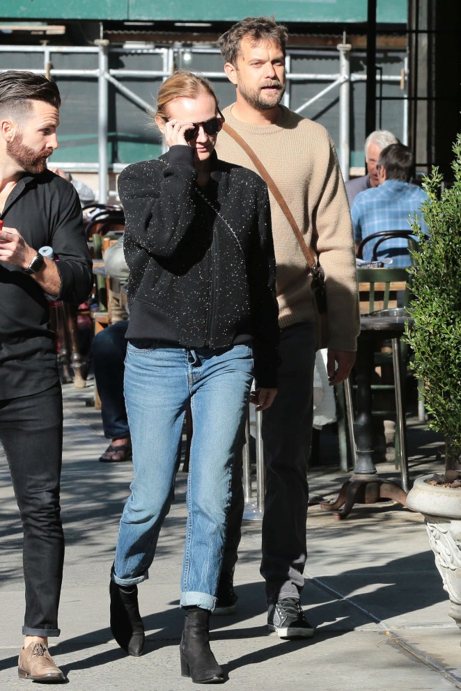 Diane Kruger in Jeans out in New York