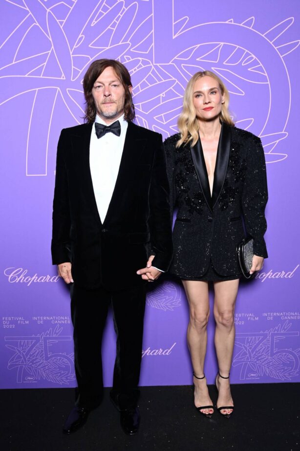 Diane Kruger - With Norman Reedus attend the Cannes 75 Anniversary Dinner in Cannes