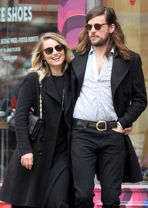 Dianna Agron and fiance Winston Marshall out in Manhattan