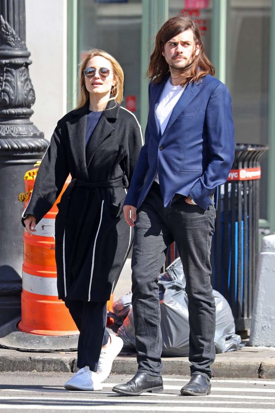 Dianna Agron and her husband Winston Marshall - Out in Soho, NYC