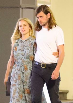 Dianna Agron and Winston Marshall on a dinner date in New York City