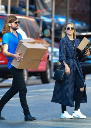 Dianna Agron and Winston Marshall out in New York City