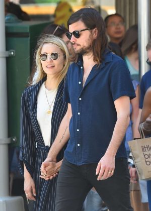 Dianna Agron and Winston Marshall out in SoHo