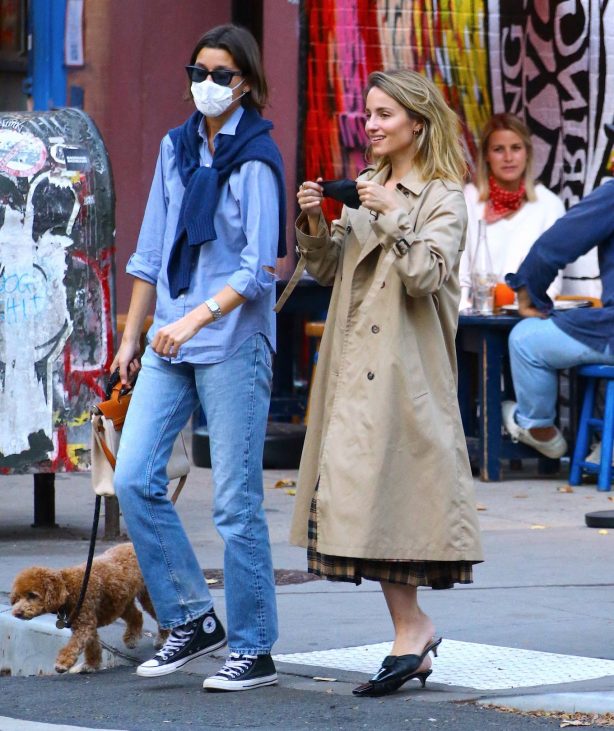 Dianna Agron - Spotted with a friend in NYC