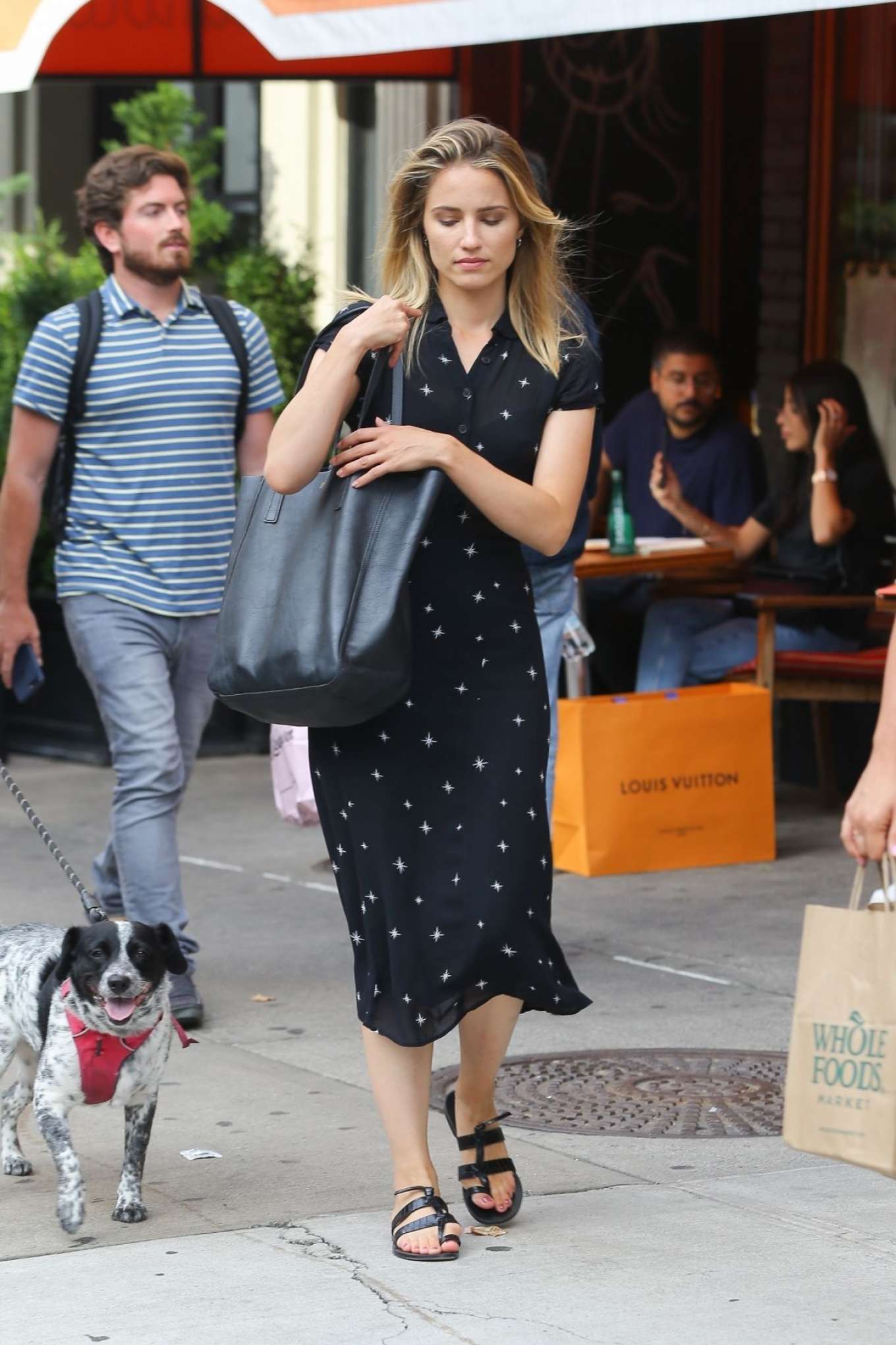 Dianna Agron â€“ Wears summer dress while out and About in New York