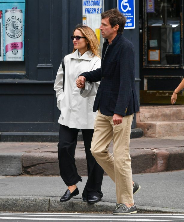 Dianna Agron - With boyfriend Harold Ancart are spotted out in New York