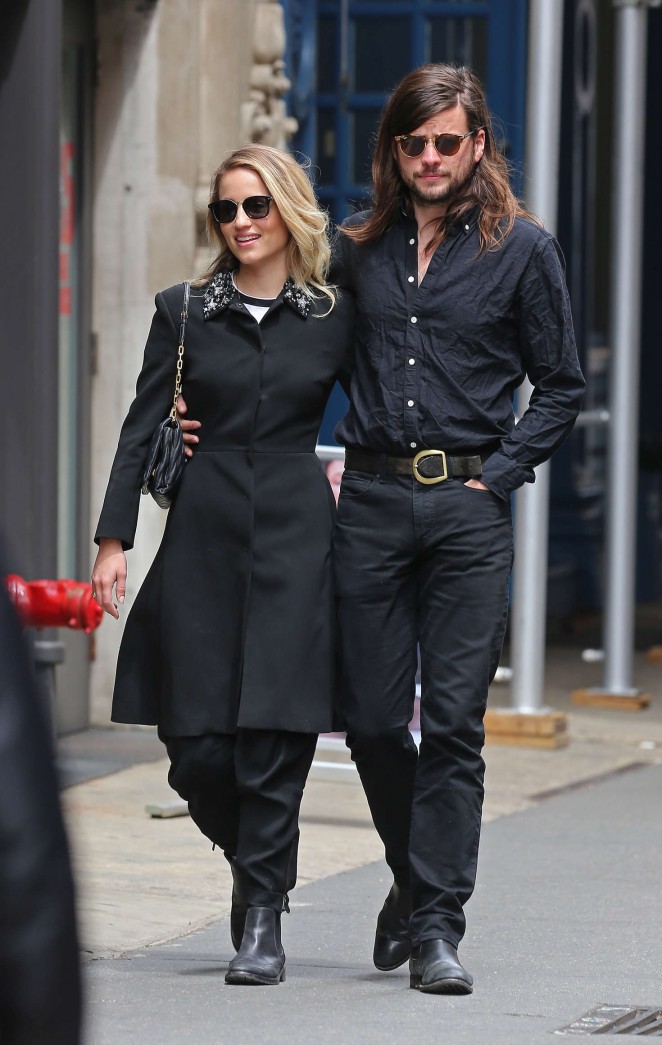 Dianna Agron with boyfriend out in New York City