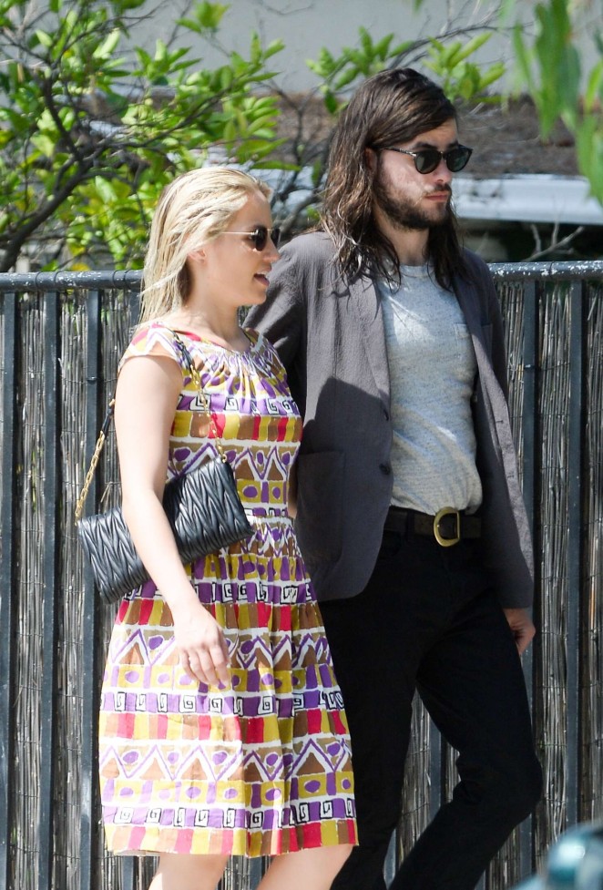 Dianna Agron with Winston Marshall Out in West Hollywood