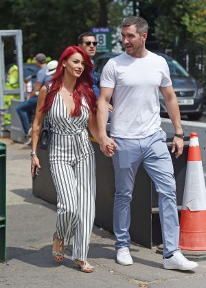 Dianne Buswell and Emmerdale at Wimbledon Tennis Tournament in London