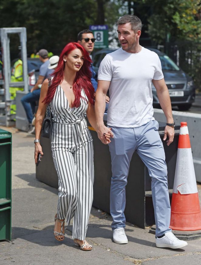 Dianne Buswell and Emmerdale at Wimbledon Tennis Tournament in London