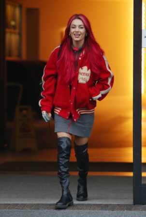 Dianne Buswell - Leaving for the Saturday live show in London
