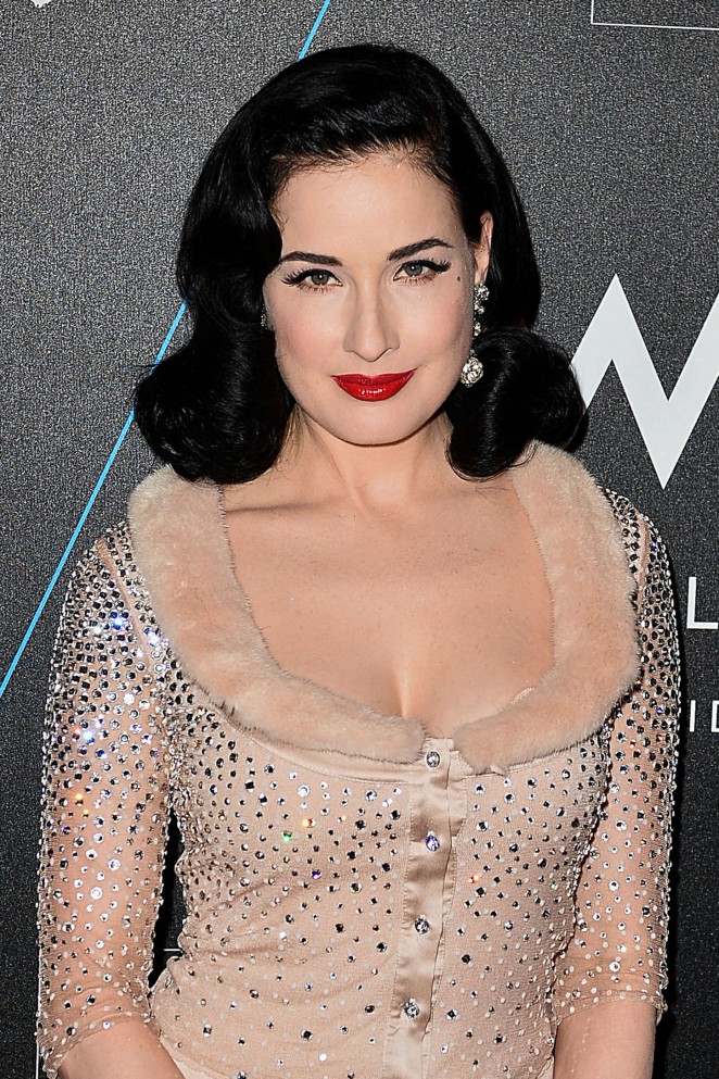 Dita Von Teese - 2015 Marquee Turn it Up For Change Ball in Hollywood