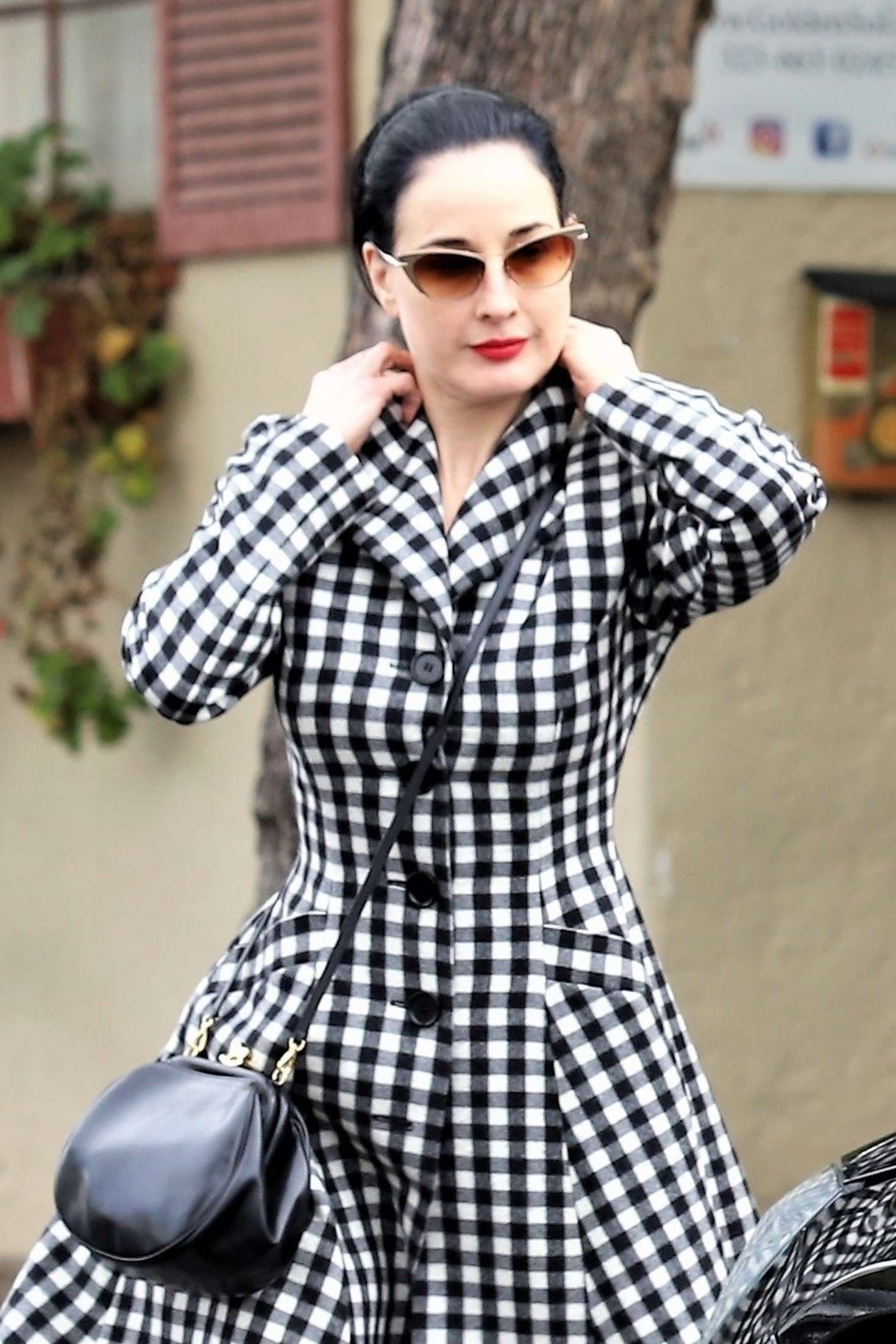 Dita Von Teese - Leaving a yoga class in Los Angeles