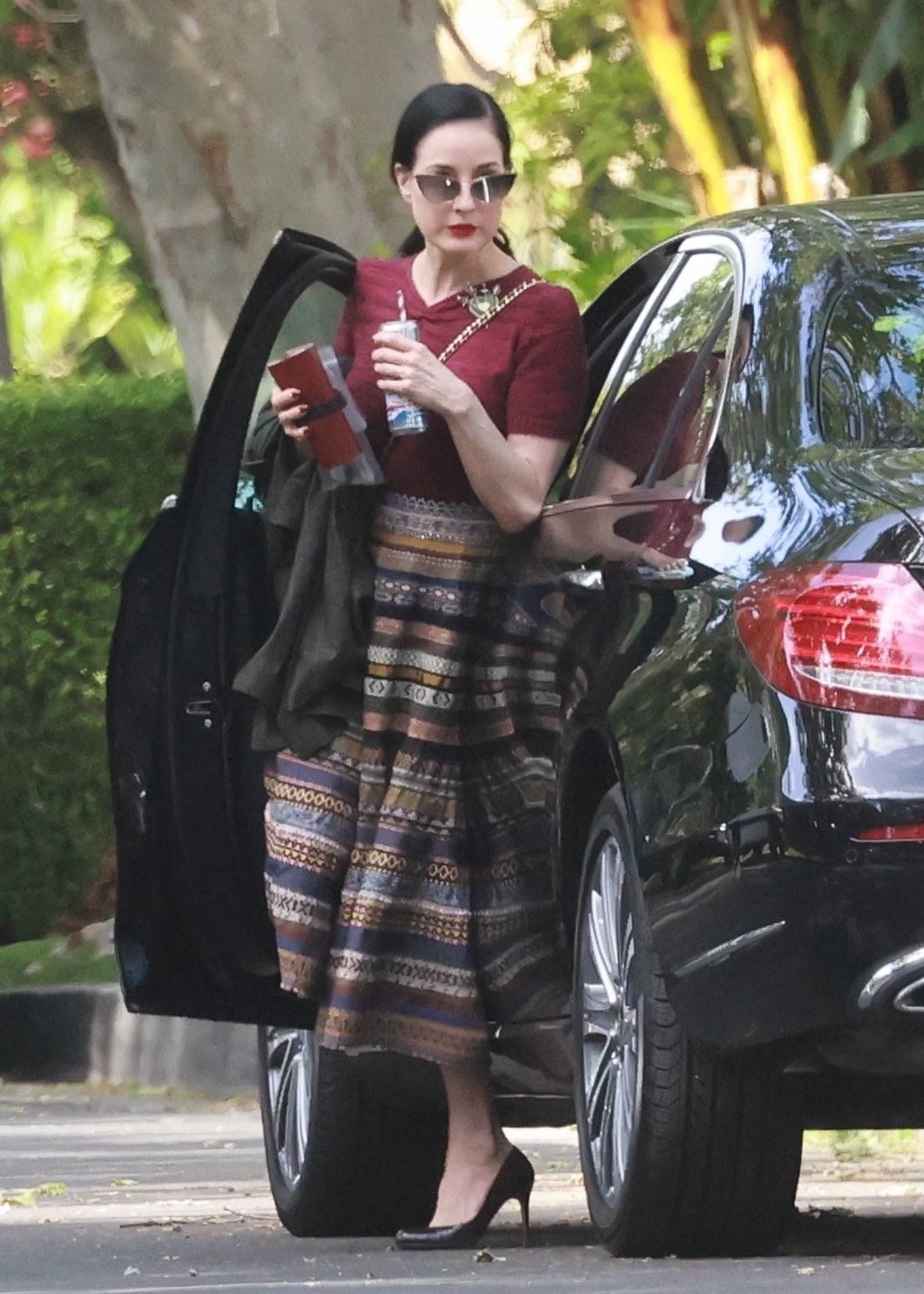 Dita Von Teese 2022 : Dita Von Teese – Out for lunch in Los Angeles-06