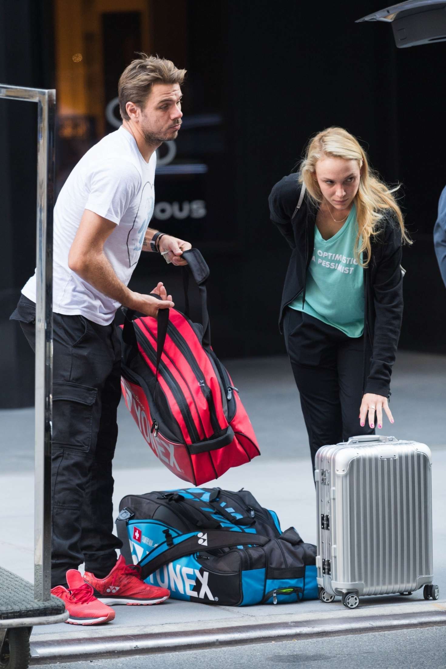 Donna Vekic and Stanislas Wawrinka - Out in New York. 