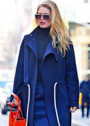 Doutzen Kroes - Heads out in NYC
