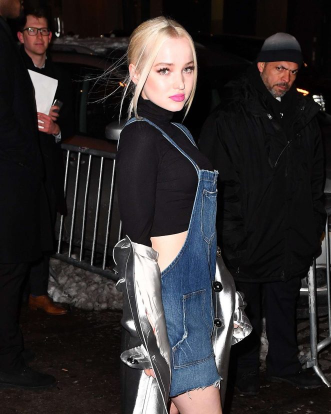 Dove Cameron at V Magazine signing for Kendall Jenner in NYC