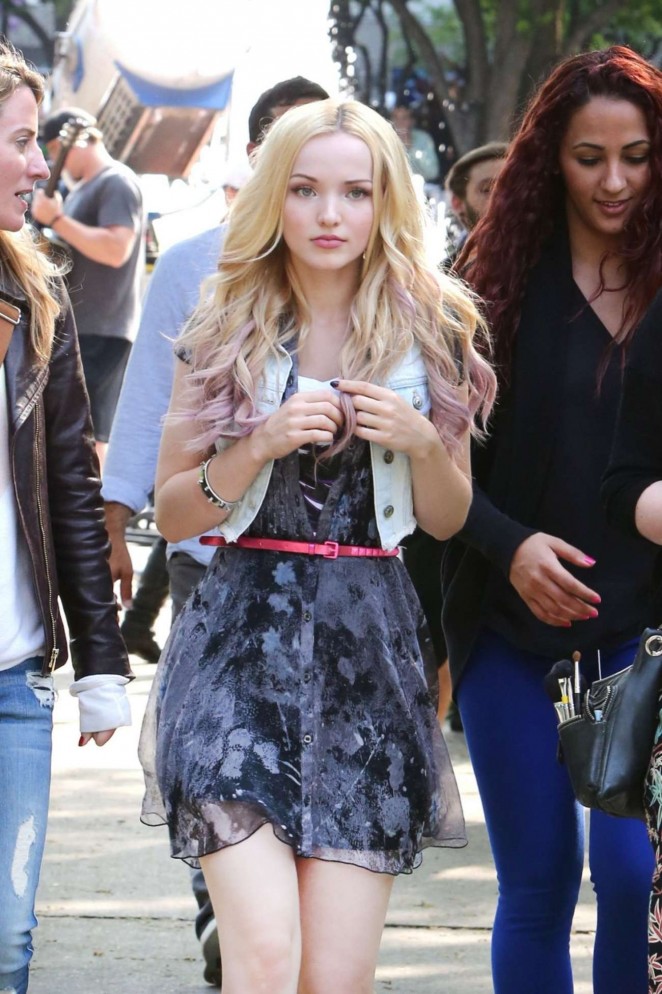 Dove Cameron - Filming 'Shawn Mendes' Music Video In Toronto