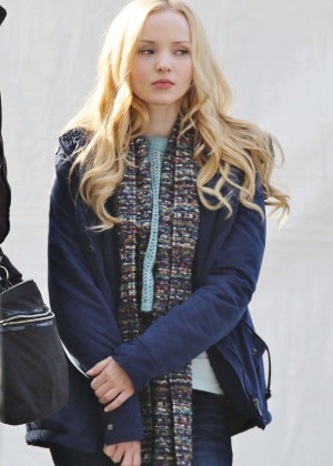 Dove Cameron - Filming "Monsterville: The Cabinet Of Souls" in Vancouver