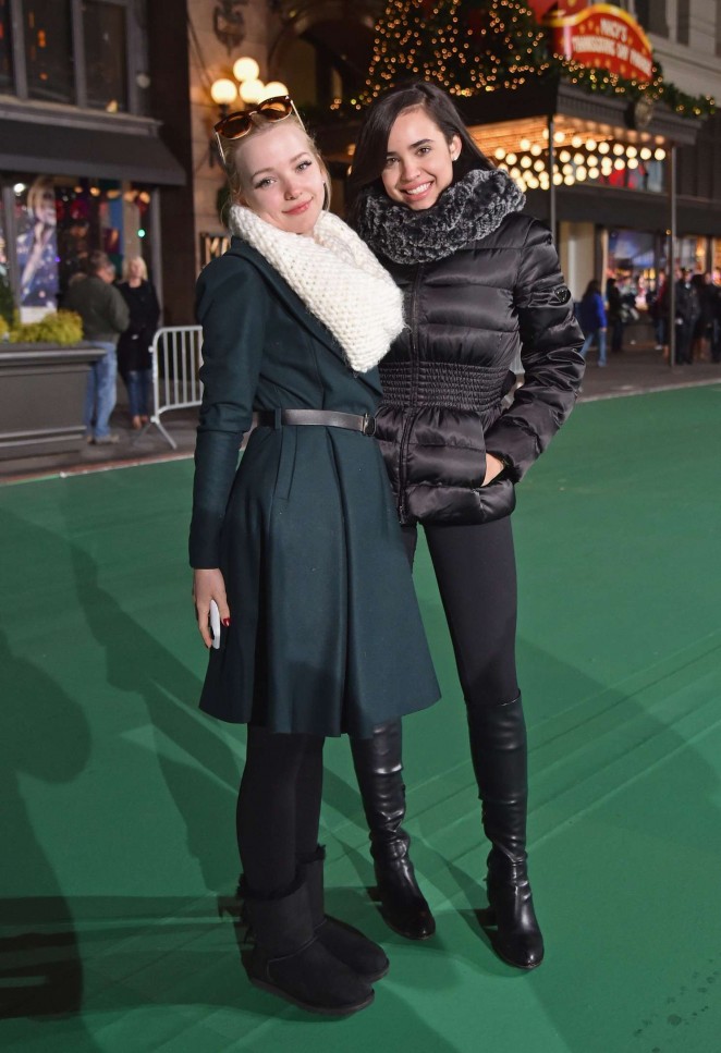 Dove Cameron & Sofia Carson - 2015 Macy's Thanksgiving Day Parade Rehearsals - Day 2 in NY