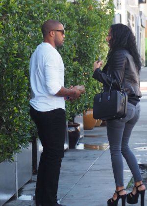 Draya Michel in Tights Out in Beverly Hills