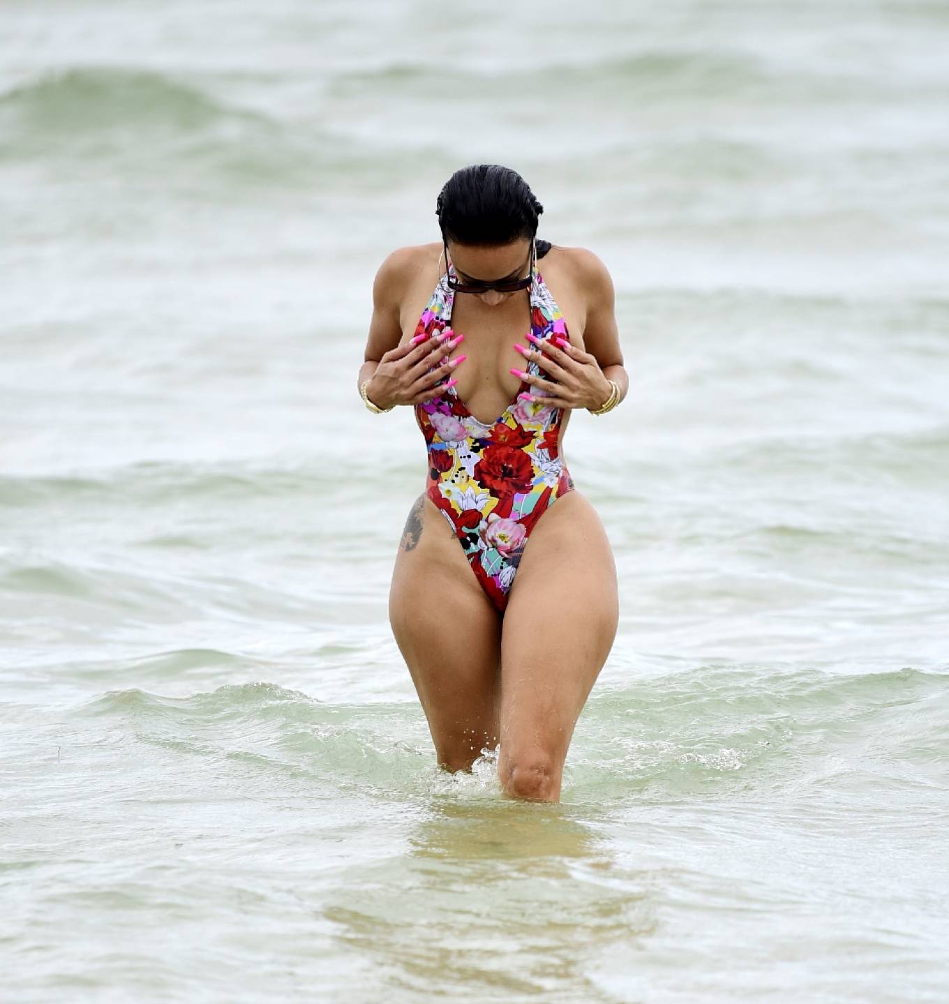 Draya Michele 2022 : Draya Michele – In a swimsuit at the beach in Miami-12