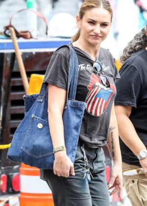 Drea de Matteo - In a Rolling Stones t-shirt out in NYC