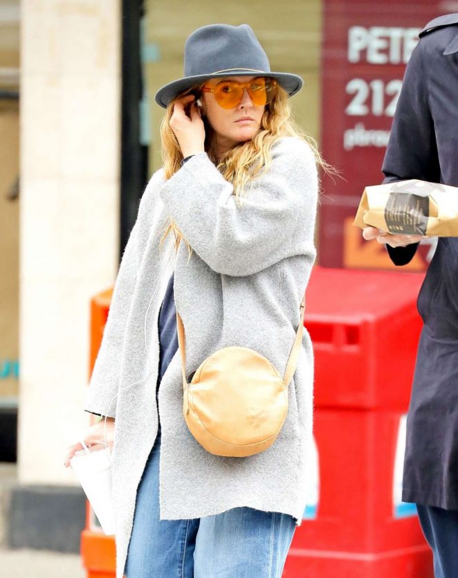 Drew Barrymore Out in New York
