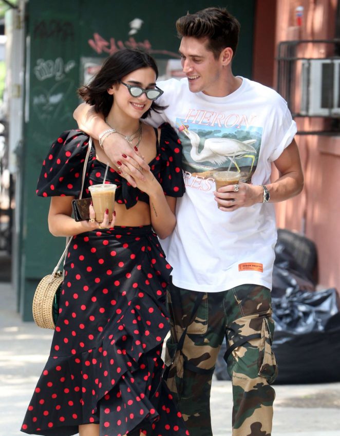 Dua Lipa and Isaac Carew out in New York