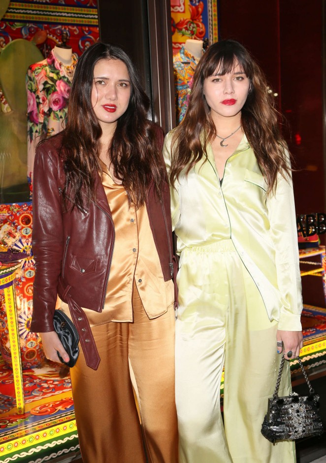 Dylana and Natalie Suarez - The Dolce and Gabbana Pyjama Party 2016 in NYC