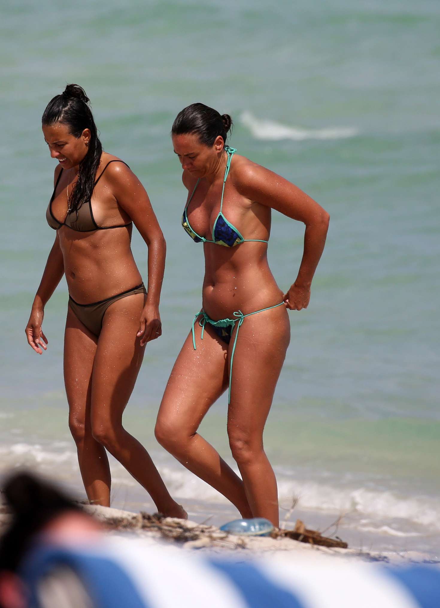 Eda Taspinar in Bikini on Miami Beach. 