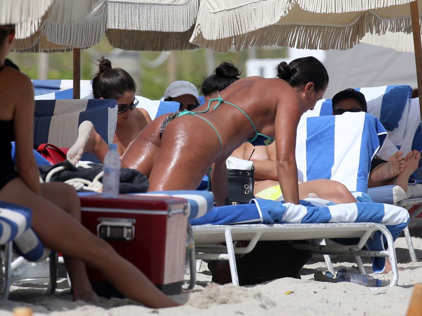 Eda Taspinar in Bikini on Miami Beach. 