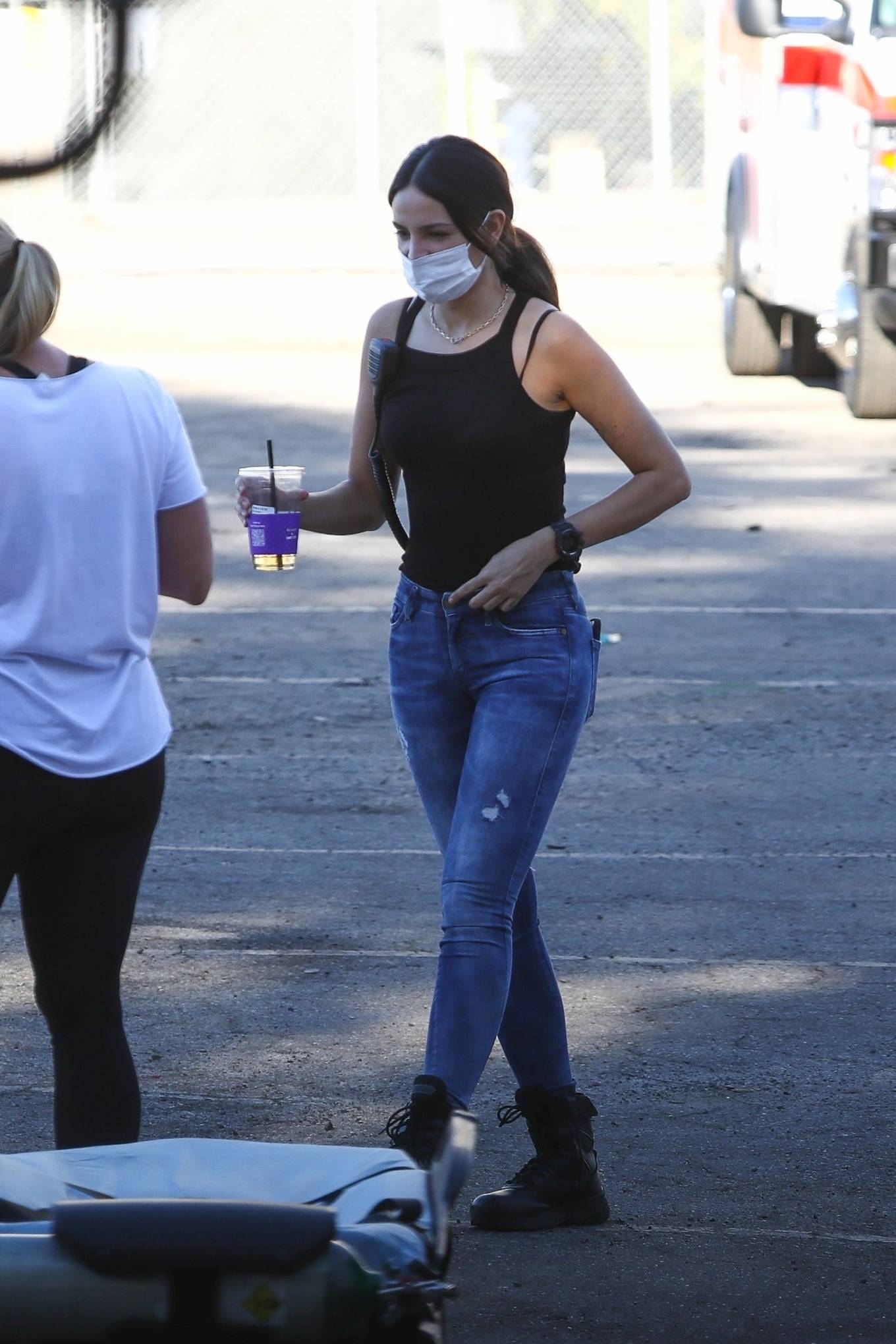 Eiza Gonzalez – Filming ‘Ambulance’ in Los Angeles – GotCeleb