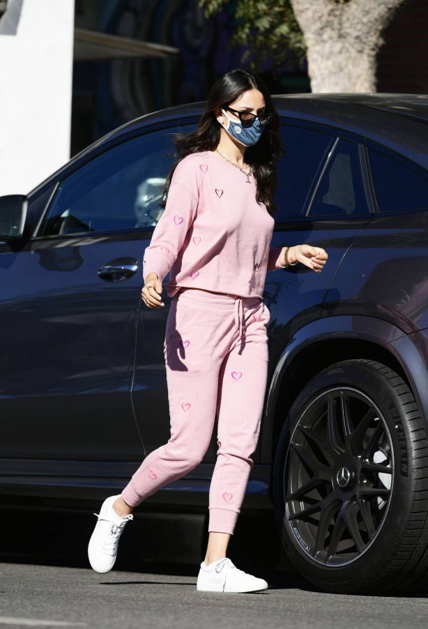 Eiza Gonzalez - In a Pink Sweatsuit Out on a Coffee in Los Angeles