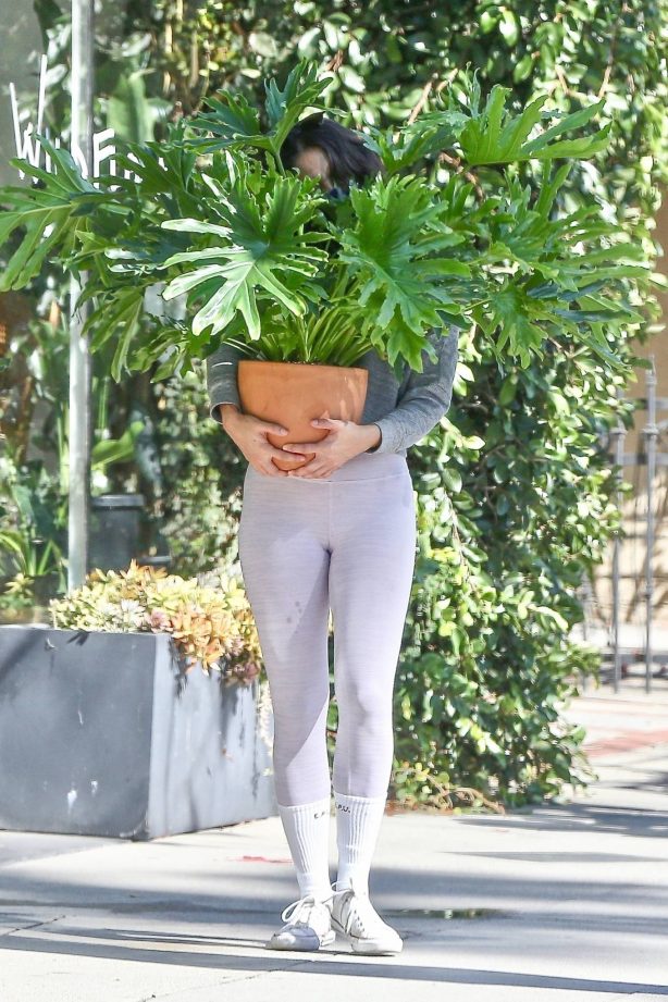 Eiza Gonzalez - Spotted carrying a plant in Studio City