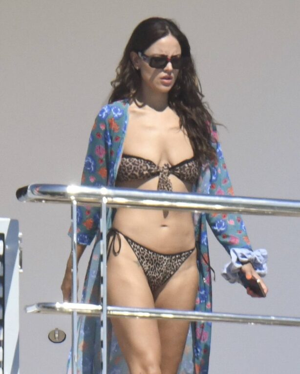 Eiza Gonzalez - Spotted on a yacht in Sardinia