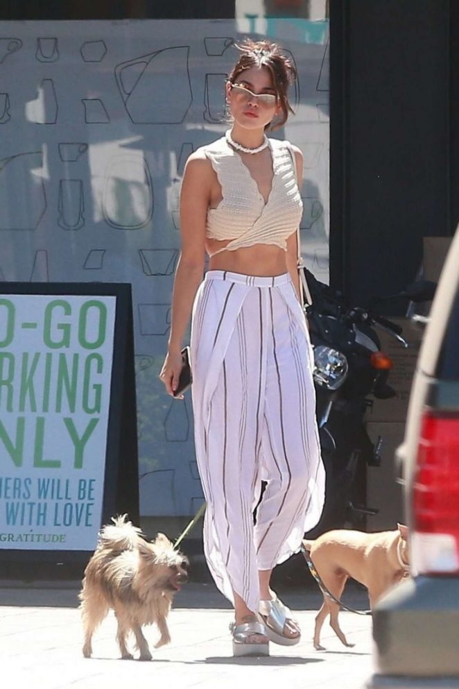 Eiza Gonzalez With her dogs Out in Los Angeles