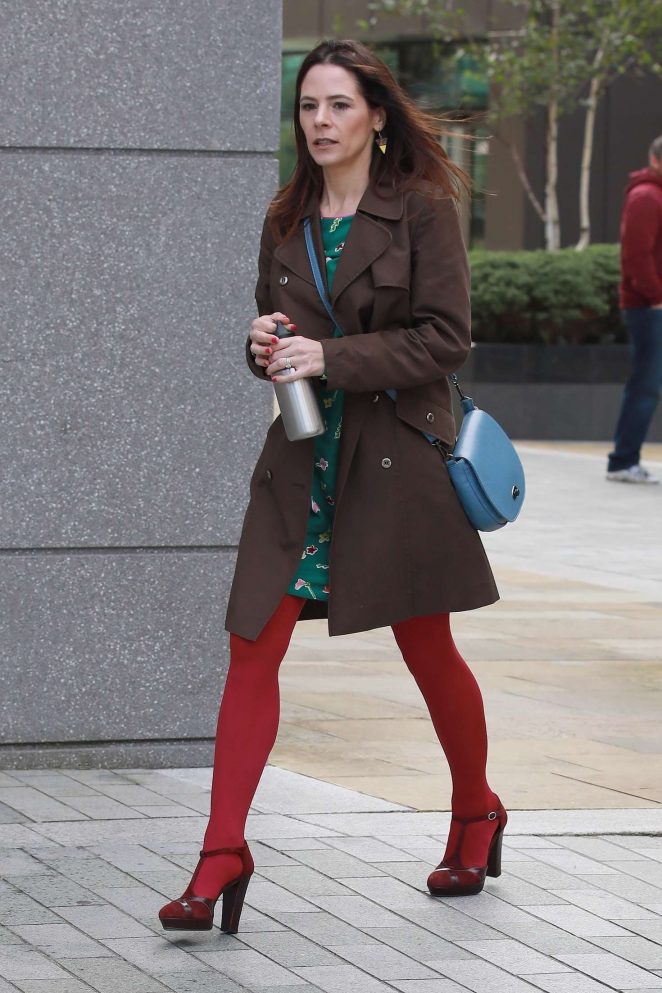 Elaine Cassidy at Media City in Salford