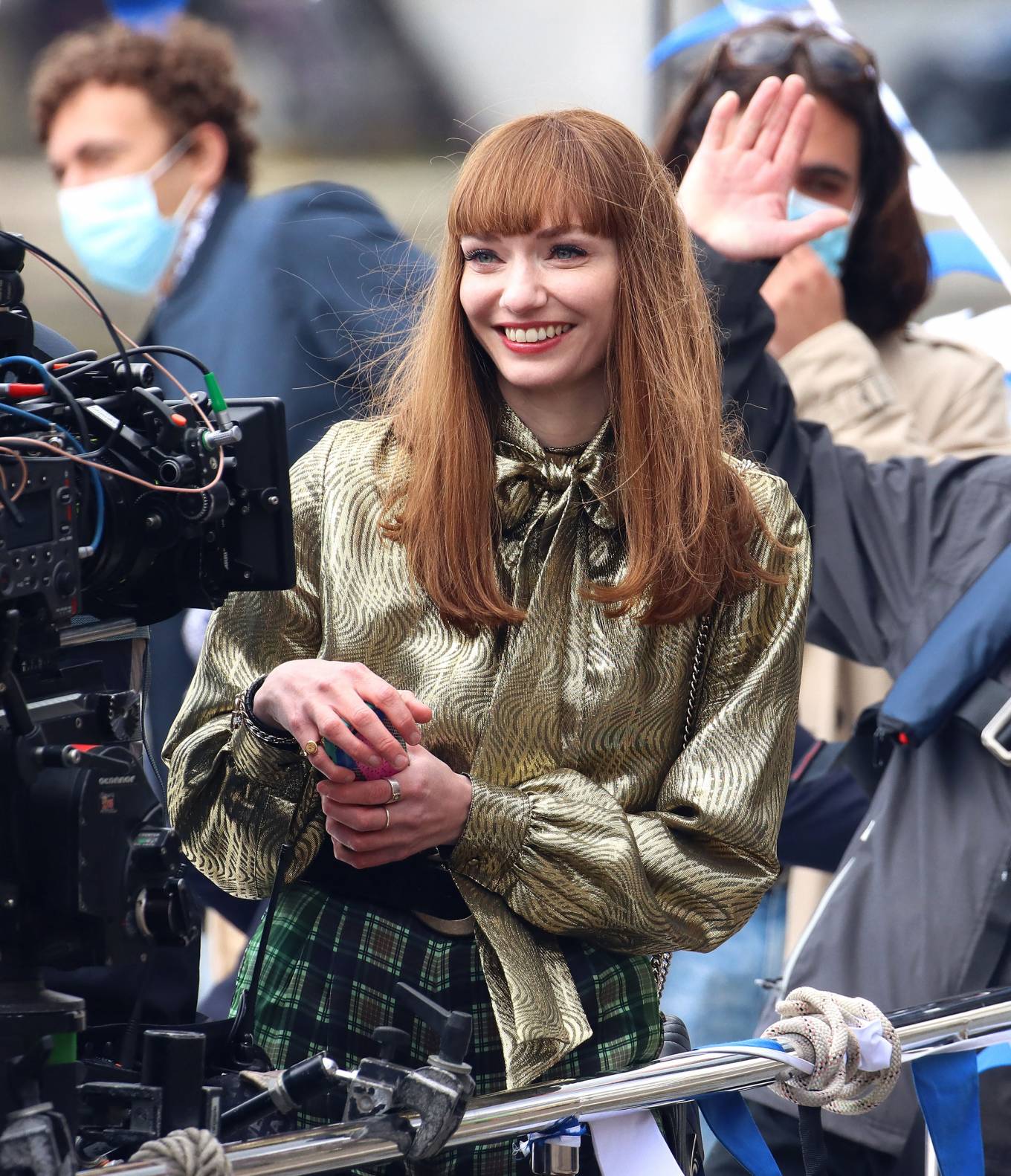 Eleanor Tomlinson - Films scenes in Bristol for the new BBC drama 'The Offenders'