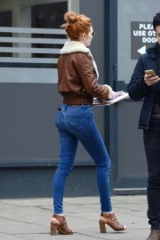 Eleanor Tomlinson in Jeans - Out in London