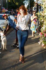 Eleanor Tomlinson - Leaving Ivy Chelsea Garden in London