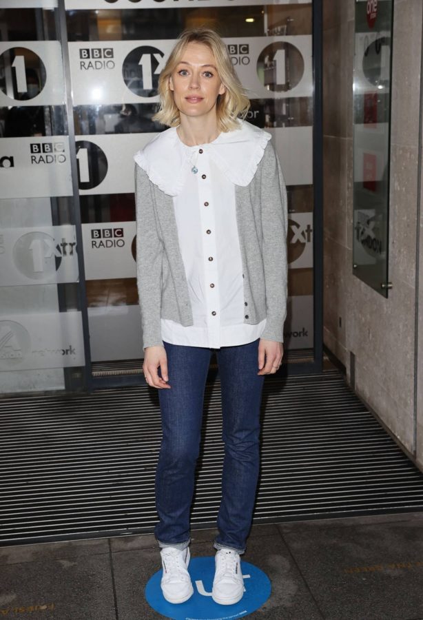 Elen Rhys - Posing at the BBC Studios in London