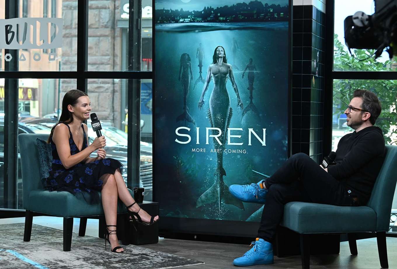 Eline Powell - Visits Build Series to discuss TV drama series 'Siren&a...